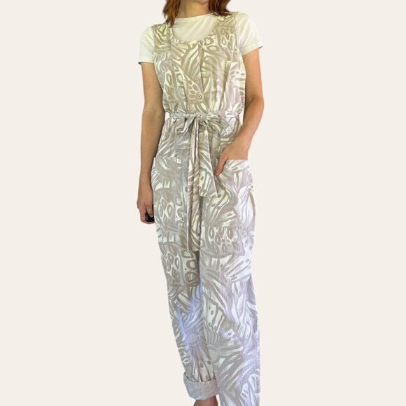 American Vintage Pants - 90s/2000s boho patterned vintage jumpsuit